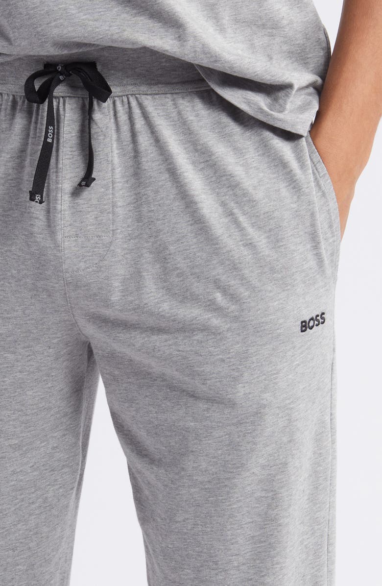 BOSS Mix Match Pajama Joggers, Alternate, color, Medium Grey/ Black