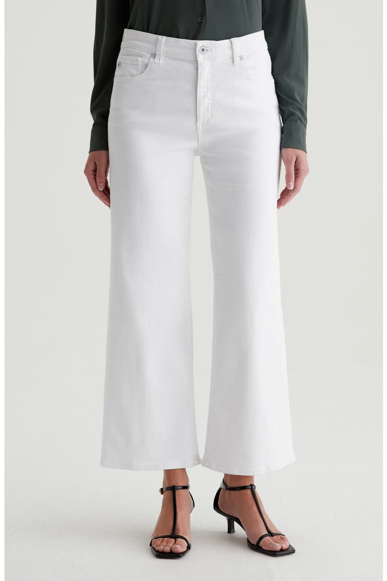 Saige Mid Rise Ankle Wide Leg Jeans, Main, color, GALLERY WHITE