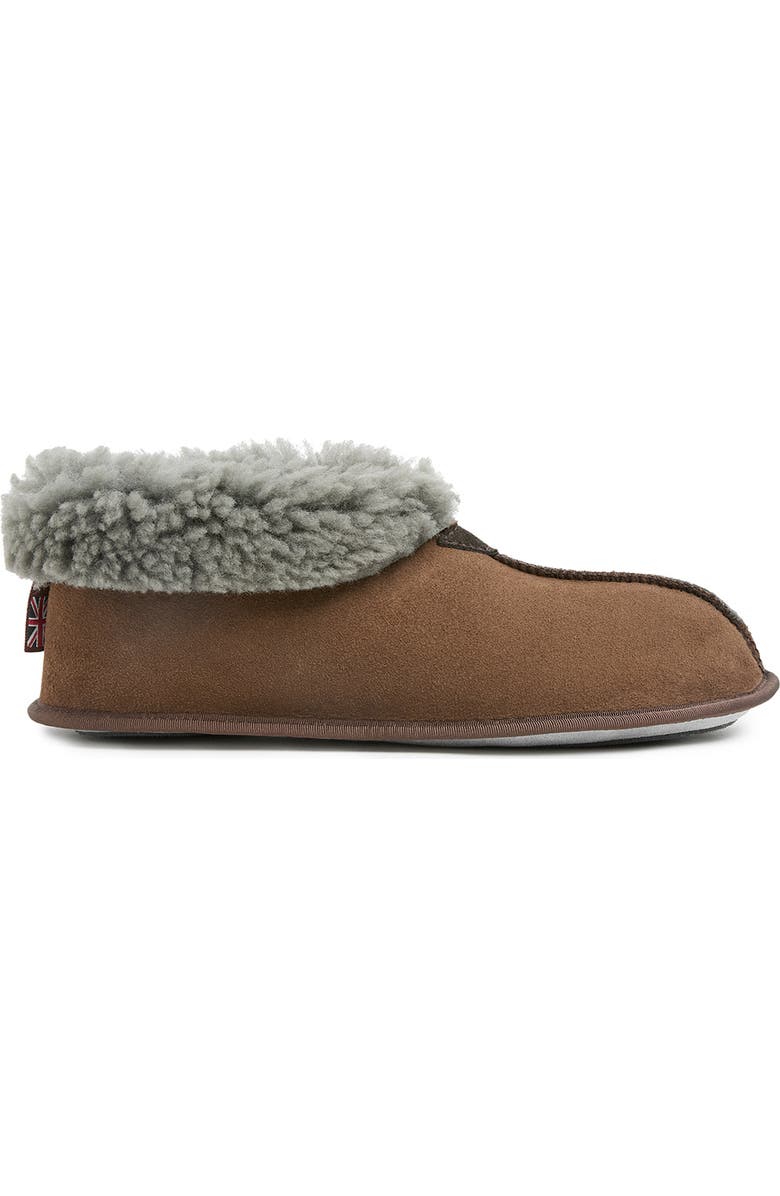 Celtic & Co. British Soft Sole Bootee Slipper, Main, color, Khaki