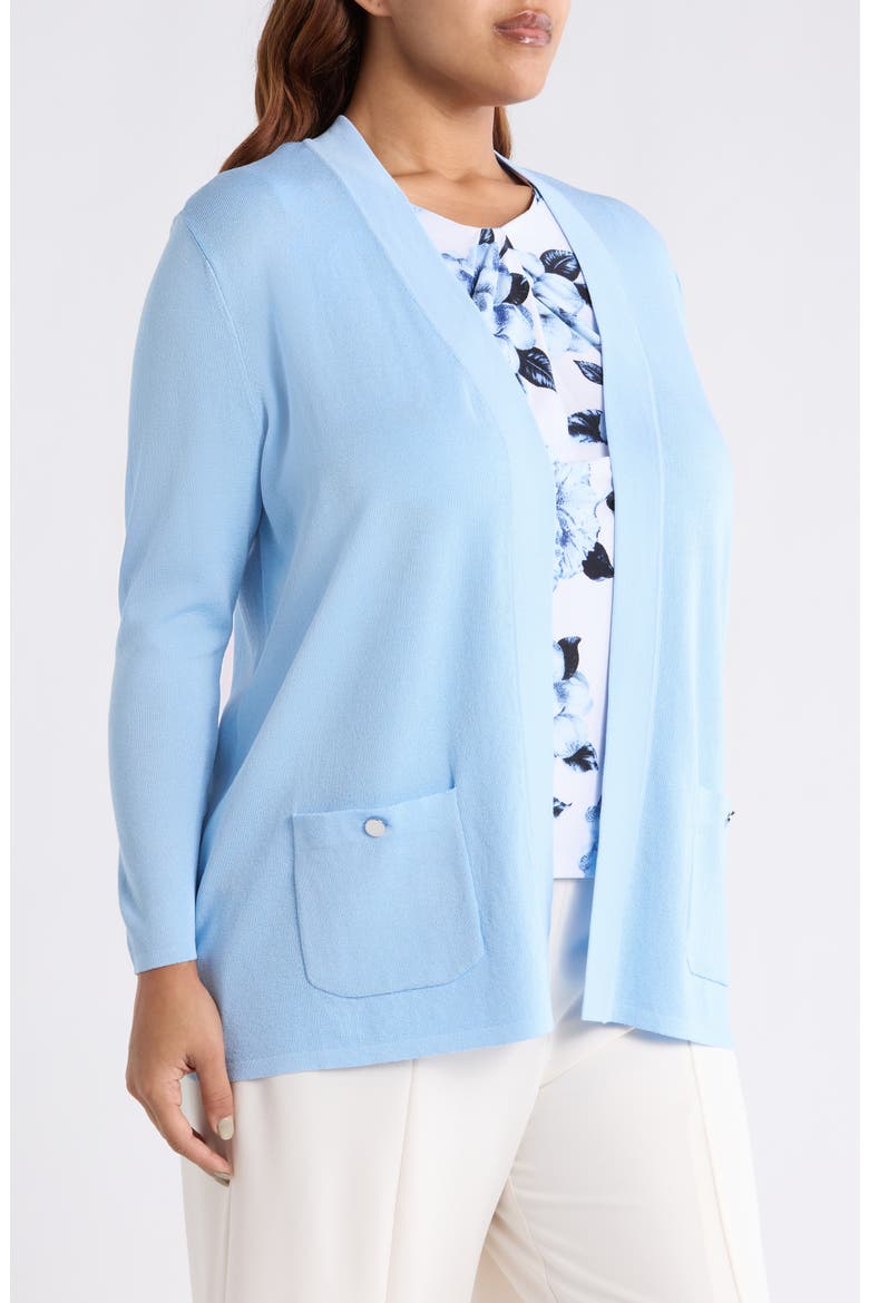 Malibu Open Front Cardigan, Alternate, color, LAKESHORE
