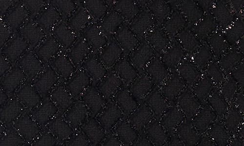 Vince Camuto Shimmer Plaid A-line Miniskirt In Black