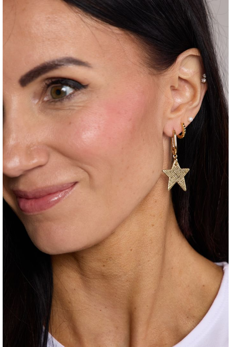 Tate Earrings, Alternate, color, Gold Leaf