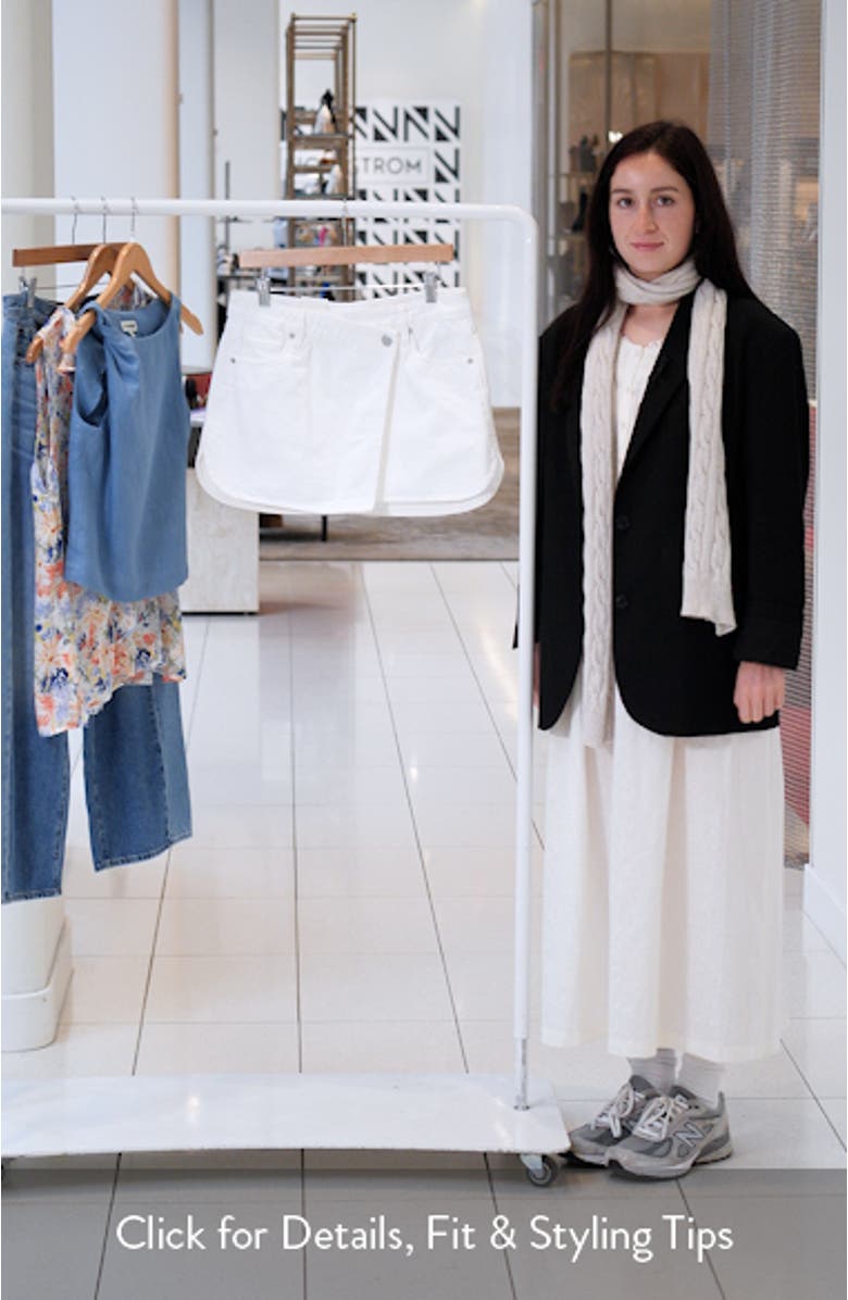 Wrap Denim Miniskirt, sales video thumbnail