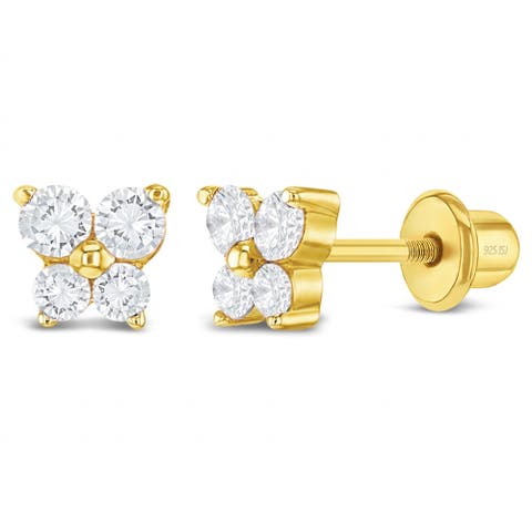 Teenie Tiny Butterfly Plated Earrings