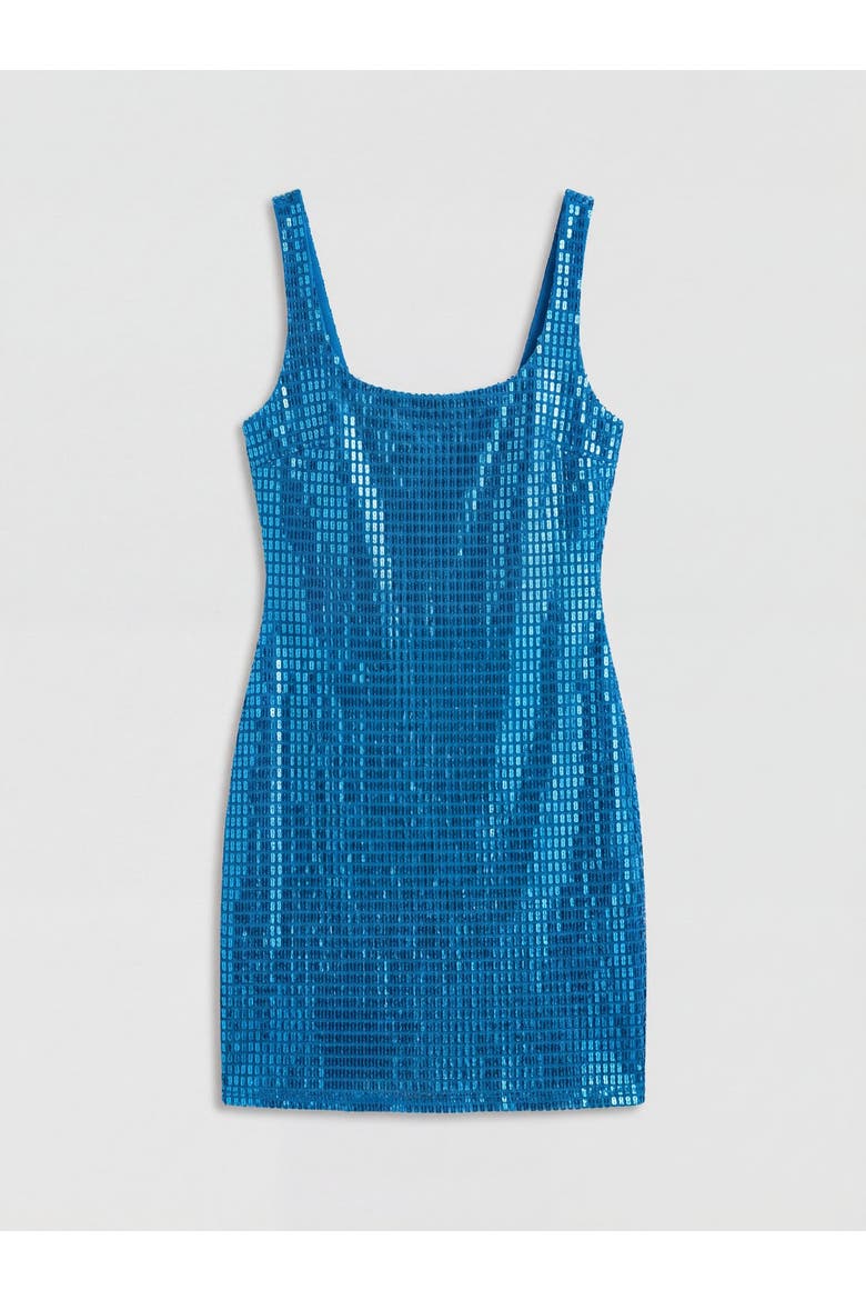 Crystal Embellished Jersey Midi Dress, Alternate, color, Blue