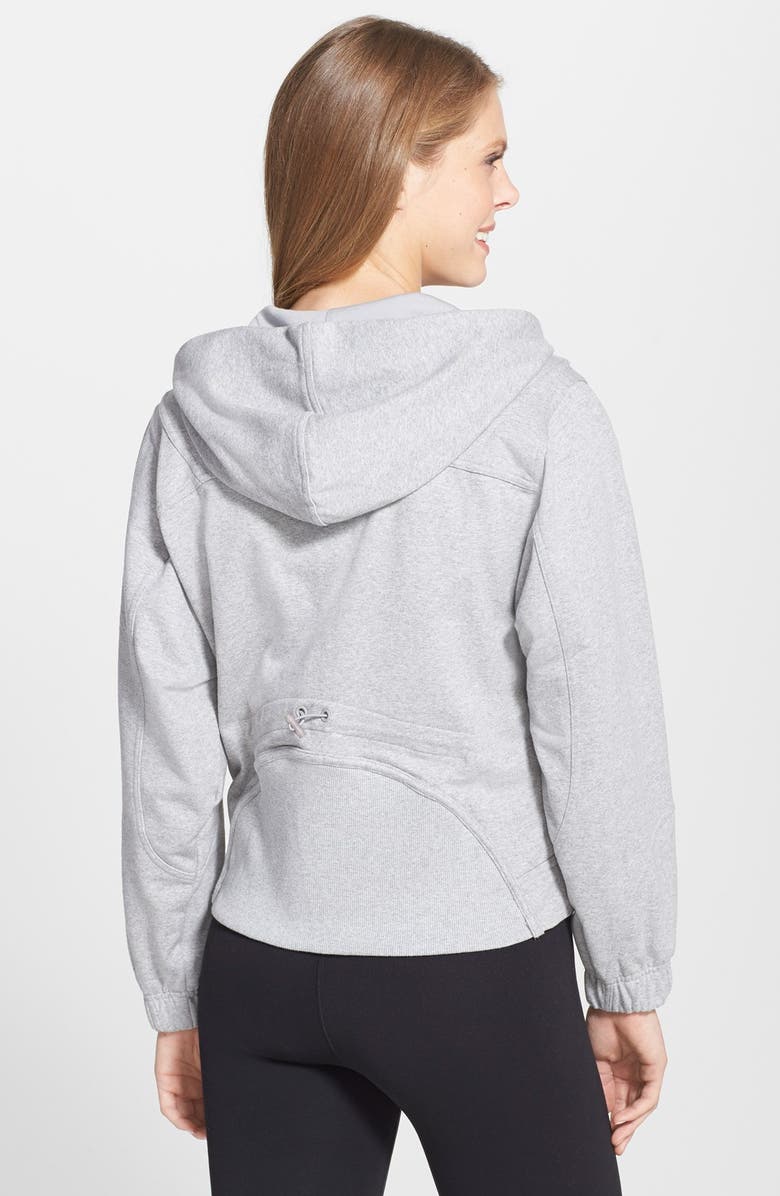 adidas by Stella McCartney 'Run' French Terry Performance Hoodie, Alternate, color, 