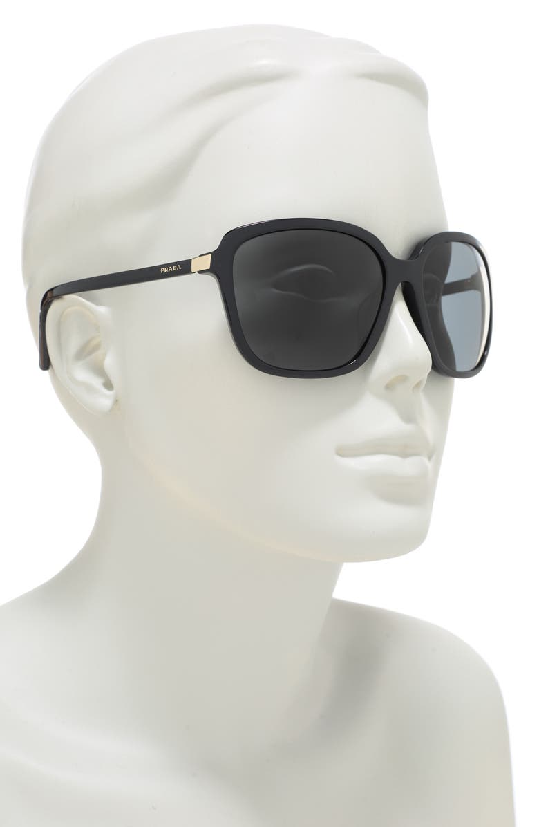Prada 60mm Oversized Square Sunglasses, Alternate, color,