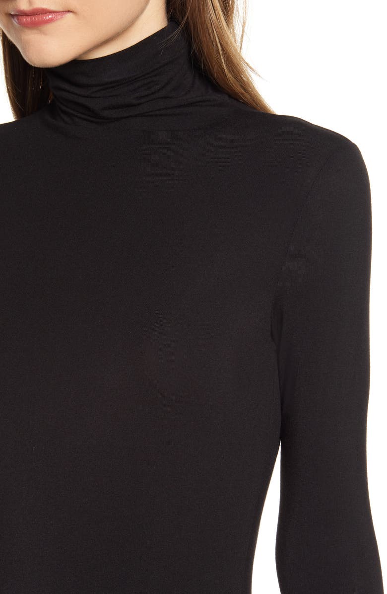 Anne Klein Jersey Turtleneck Top, Alternate, color, 