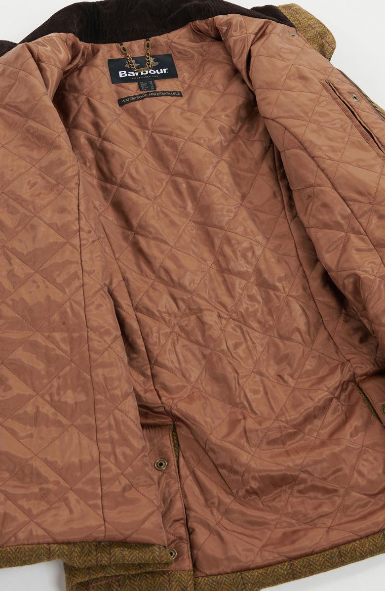 Barbour Fairfield Herringbone Wool Coat, Alternate, color, 