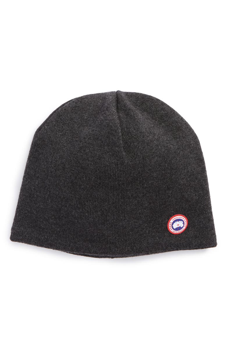 Canada Goose Merino Wool Beanie, Main, color, 