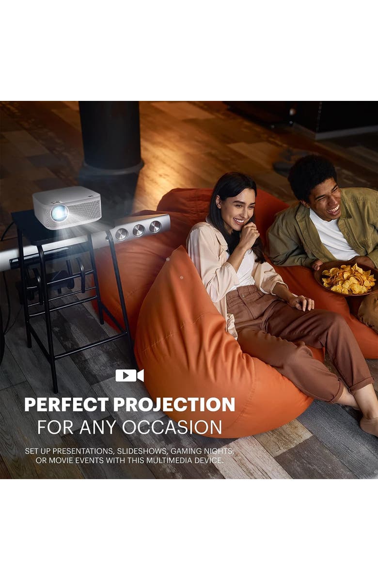 Kodak FLIK X10 Multimedia Home Projector, 1080p Portable Projector with Remote Control, Alternate, color,