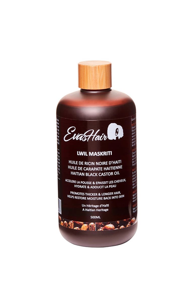 EvasHair Haitian Black Castor Oil, Main, color, Brown
