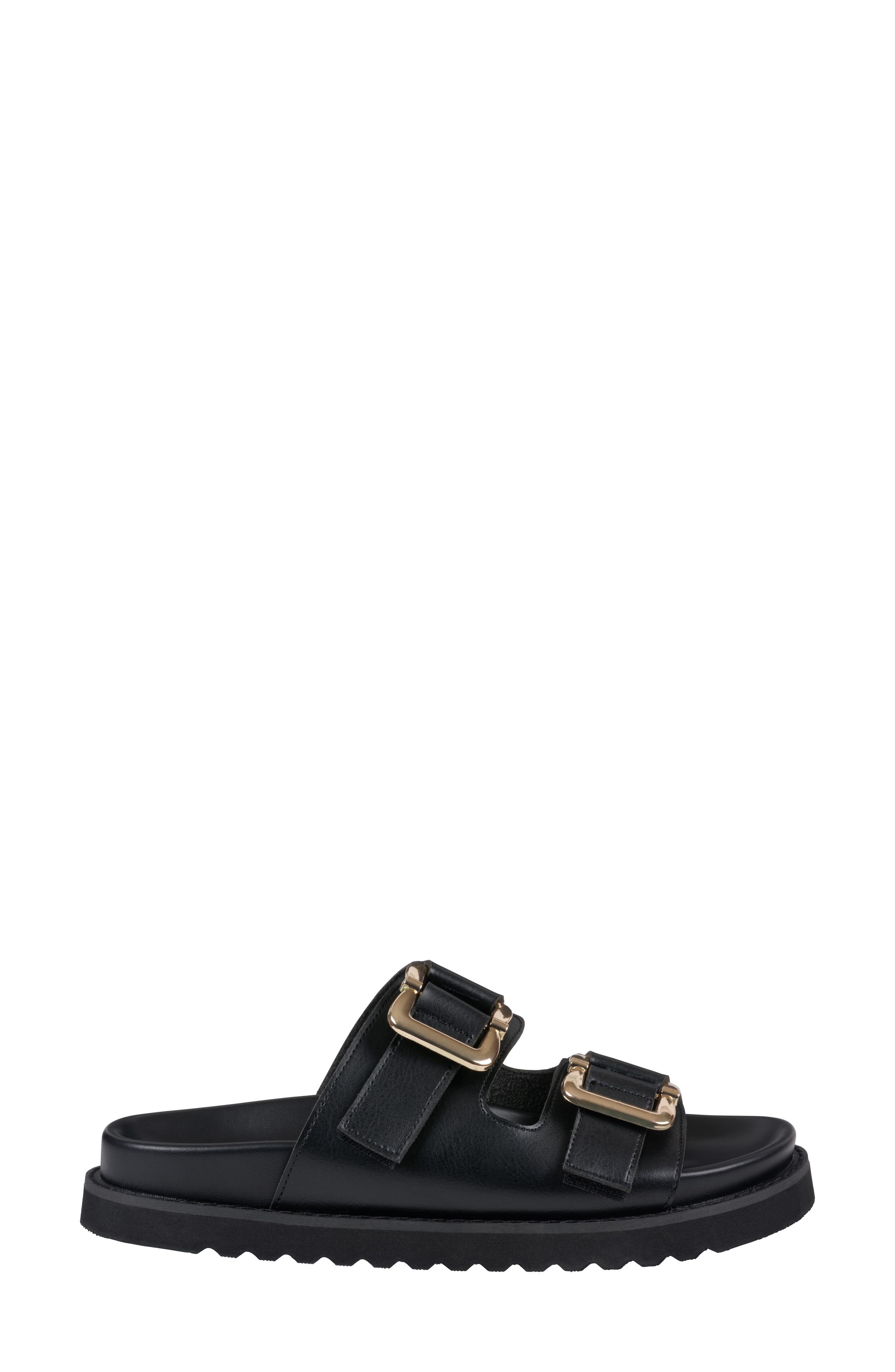 GOOD CHOICE NEW YORK Juno Slide Sandal, Alternate, color, Black