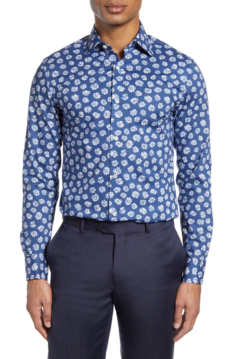 Bonobos Slim Fit Floral Dress Shirt, Main, color, 