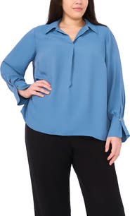 Halogen® Johnny Collar Top