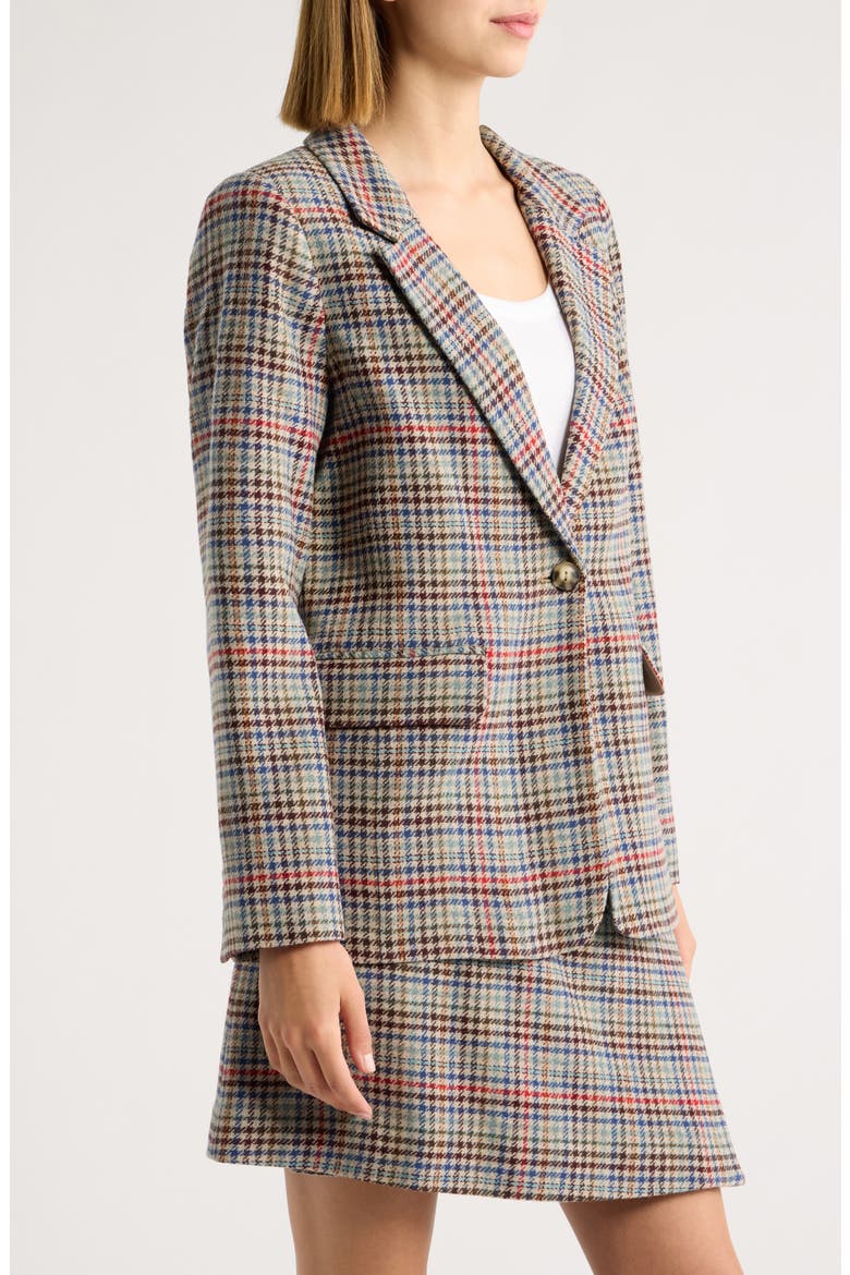 Oregon Tweed Wool Blazer, Alternate, color, CAMEL BRIGHTS CHECK