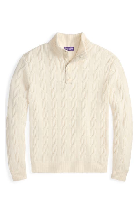 Cable Stitch Cashmere Sweater