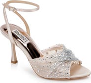 Badgley Mischka Collection Cameryn Embellished Ankle Strap Sandal