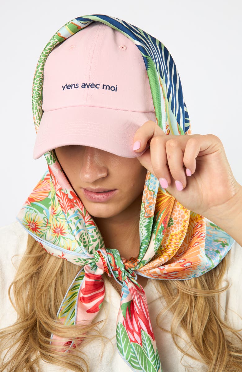 Viens Avec Moi Ball Cap, Alternate, color, Pink