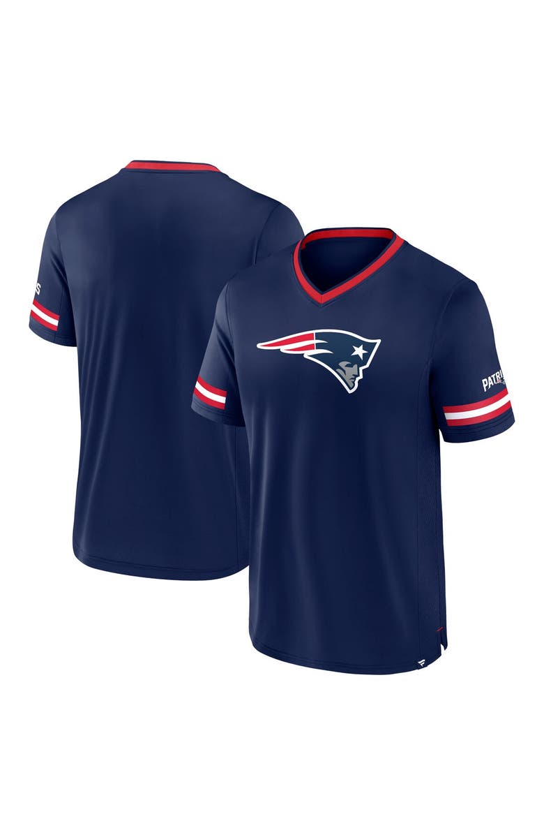 FANATICS Men's Fanatics Navy New England Patriots Stripe Stacking T-Shirt, Alternate, color, Navy