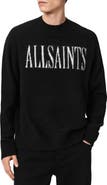AllSaints Stamp Logo Intarsia Crewneck Sweater