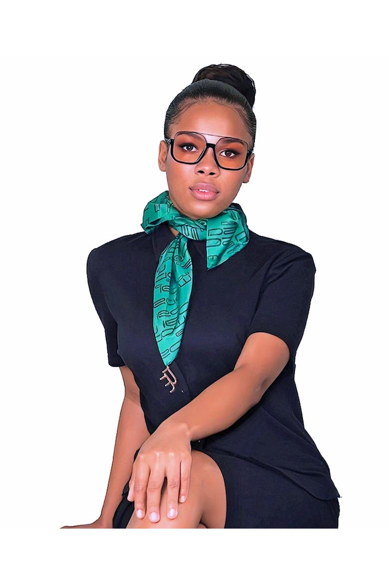 DM Logo Versa Scarf with logo hardware, Alternate, color, Green
