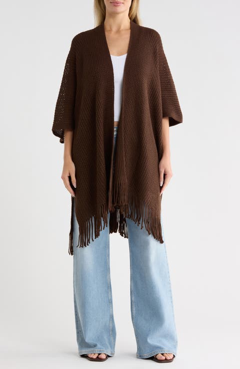 Open Knit Ruana
