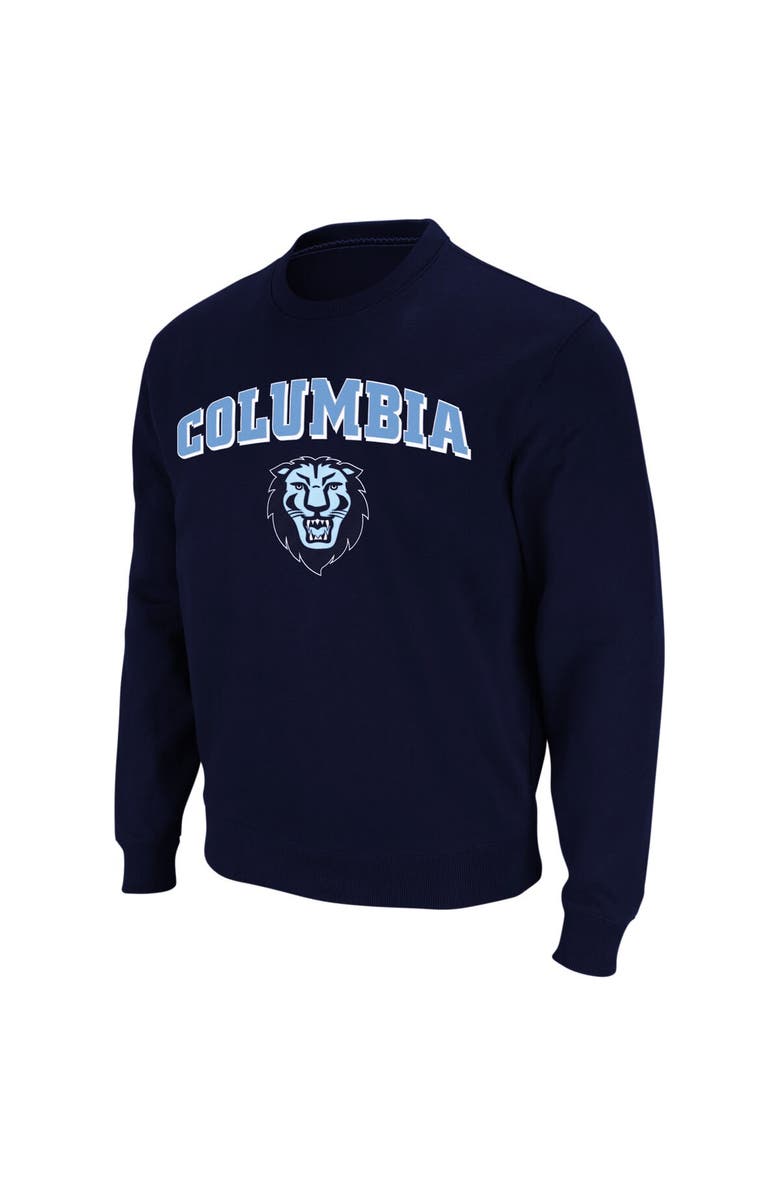 COLOSSEUM Men's Colosseum Navy Columbia University Arch & Logo Sweatshirt, Alternate, color, Navy