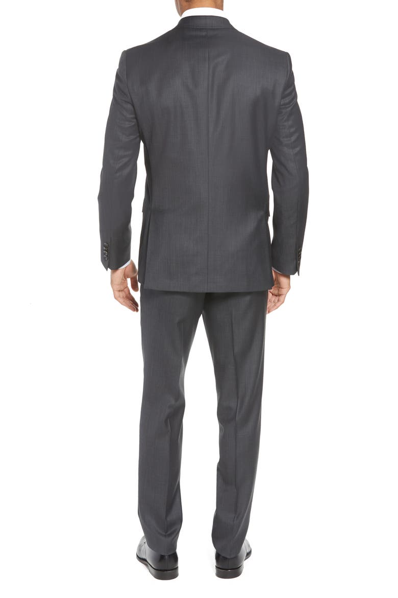 Jay Trim Fit Solid Wool Suit, Alternate, color, CHARCOAL