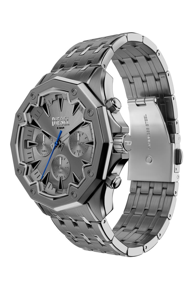 Stinger Chronograph Bracelet Watch, 46mm, Alternate, color, GUNMETAL