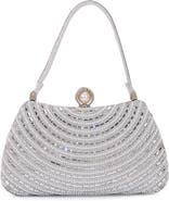BERNESS Circle Rhinestone Design Shoulder Bag