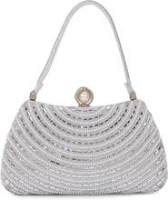 BERNESS Circle Rhinestone Design Shoulder Bag