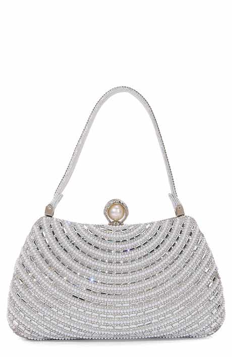 BERNESS Circle Rhinestone Design Shoulder Bag