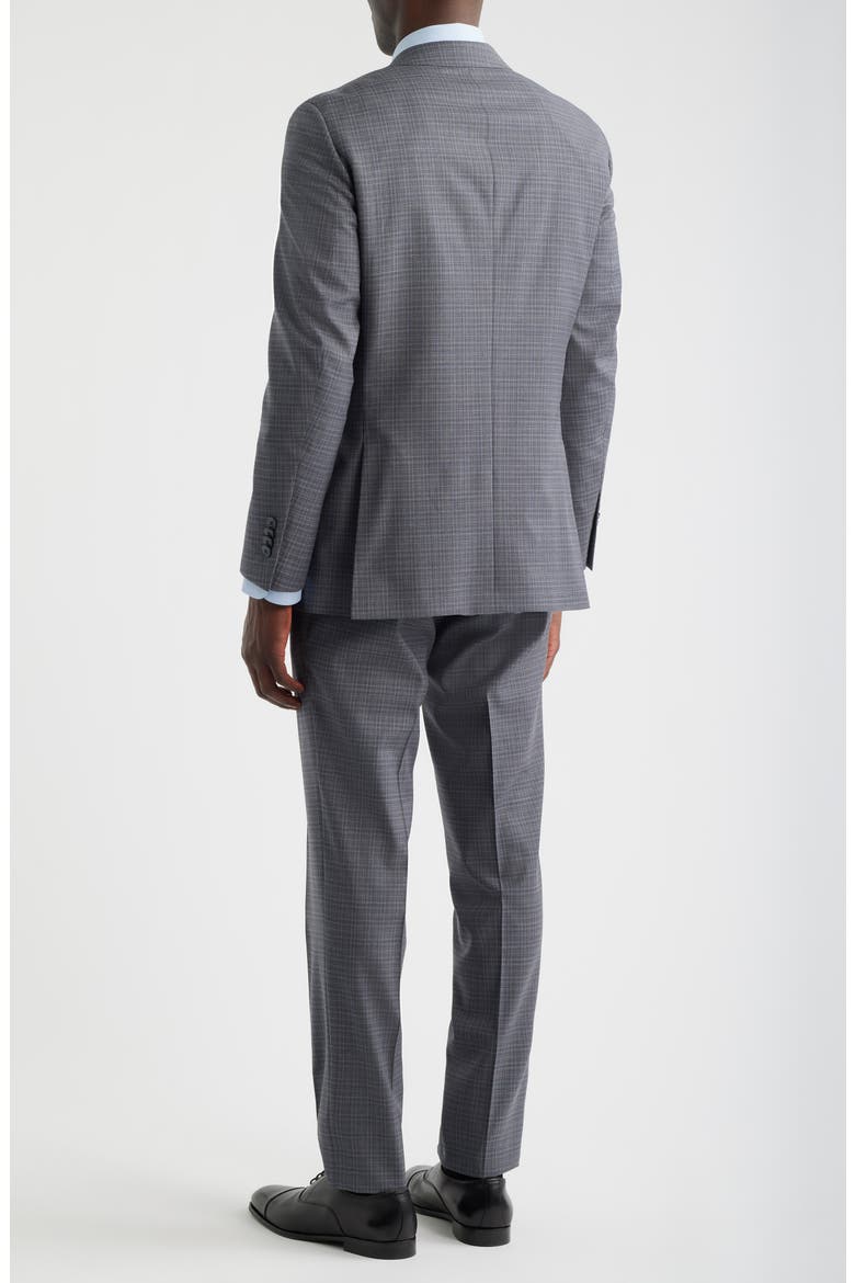 Hartford Classic Fit Grey Check Wool Suit, Alternate, color, GREY