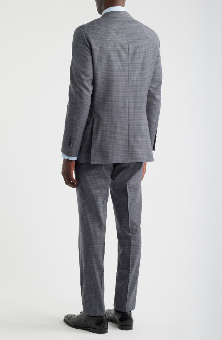 Peter Millar Hartford Classic Fit Grey Check Wool Suit, Alternate, color, Grey