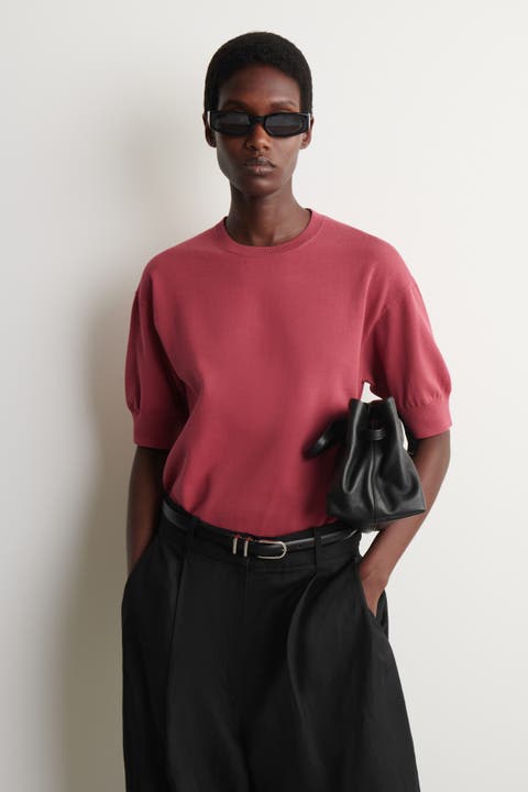 Knitted Cotton T-Shirt