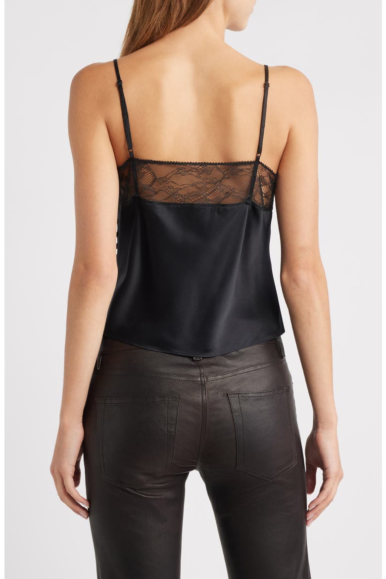 FRAME The Lace Inset Silk Satin Camisole (Women) | Nordstrom