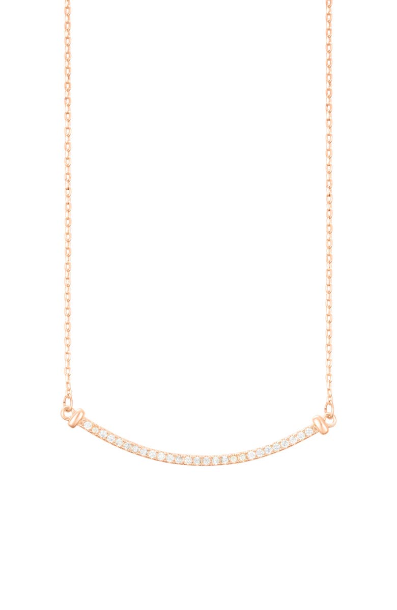 Adornia Curved Bar Necklace, Main, color, 