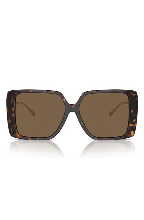 56mm Square Sunglasses