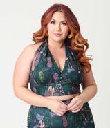 Smak Parlour Plus Size Halter Neck Crop Top