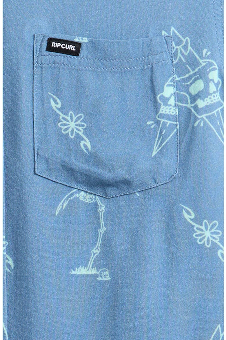 Kids' Eternal Shred Button-Up Shirt, Alternate, color, FADED DENIM