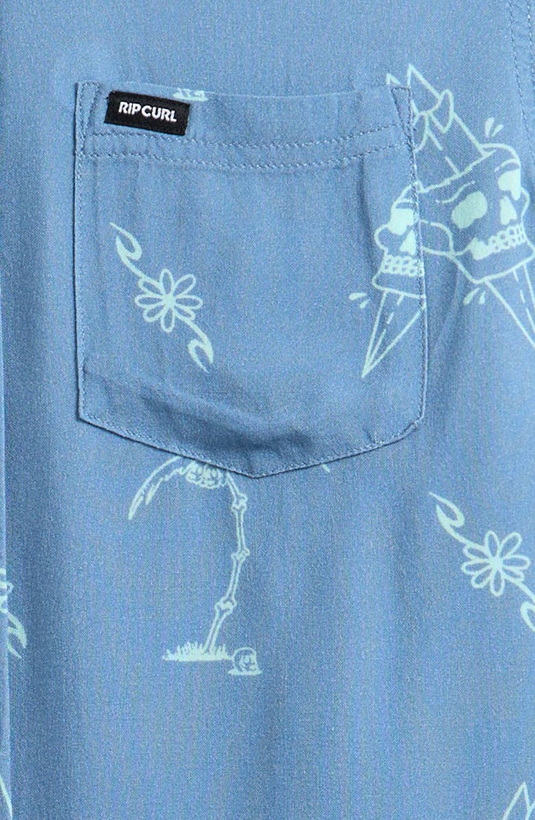 Rip Curl Kids' Eternal Shred Button-Up Shirt, Alternate, color, Faded Denim
