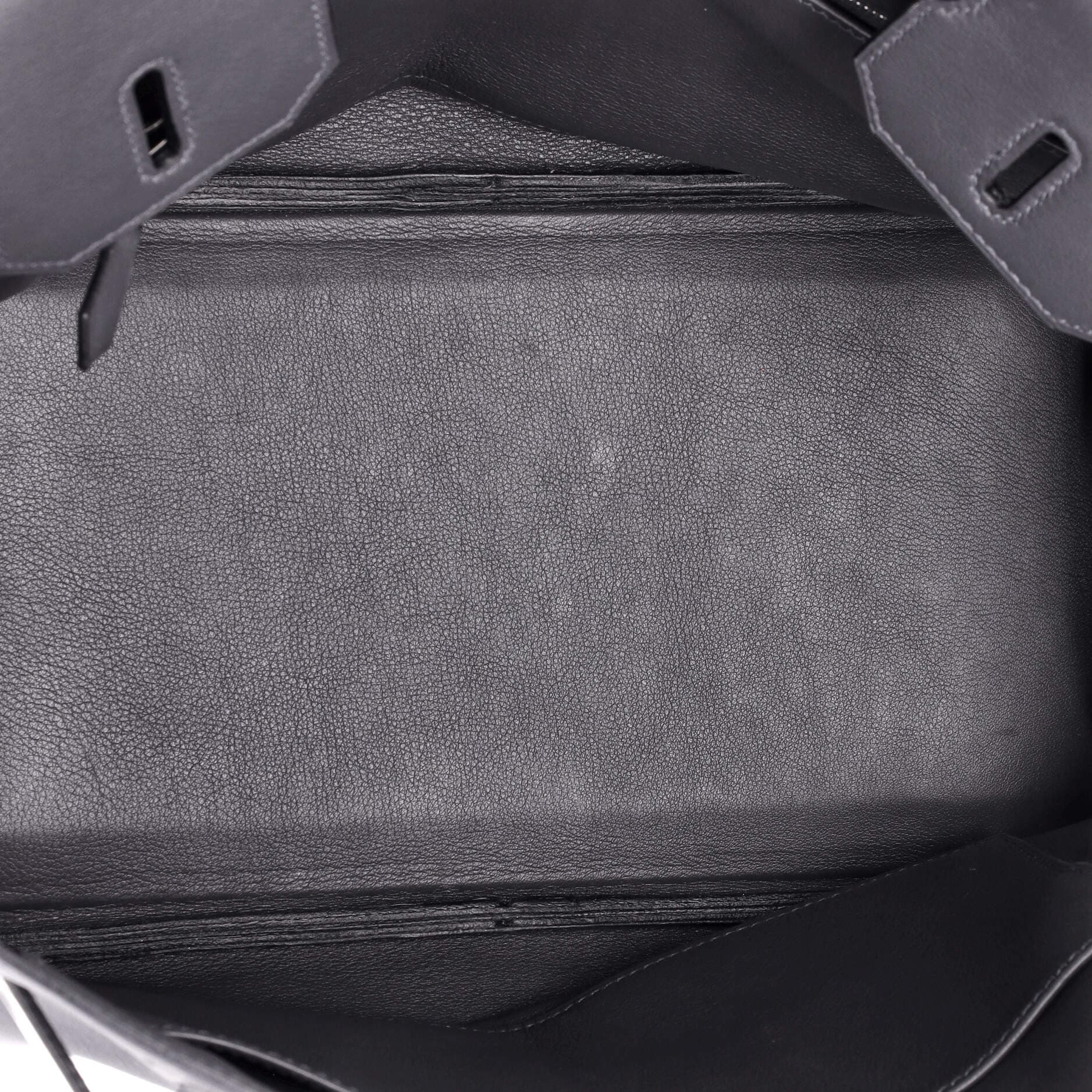 Pre-Owned Hermes Birkin Handbag Grey Swift with Palladium Hardware 30, Alternate, color, Graphite