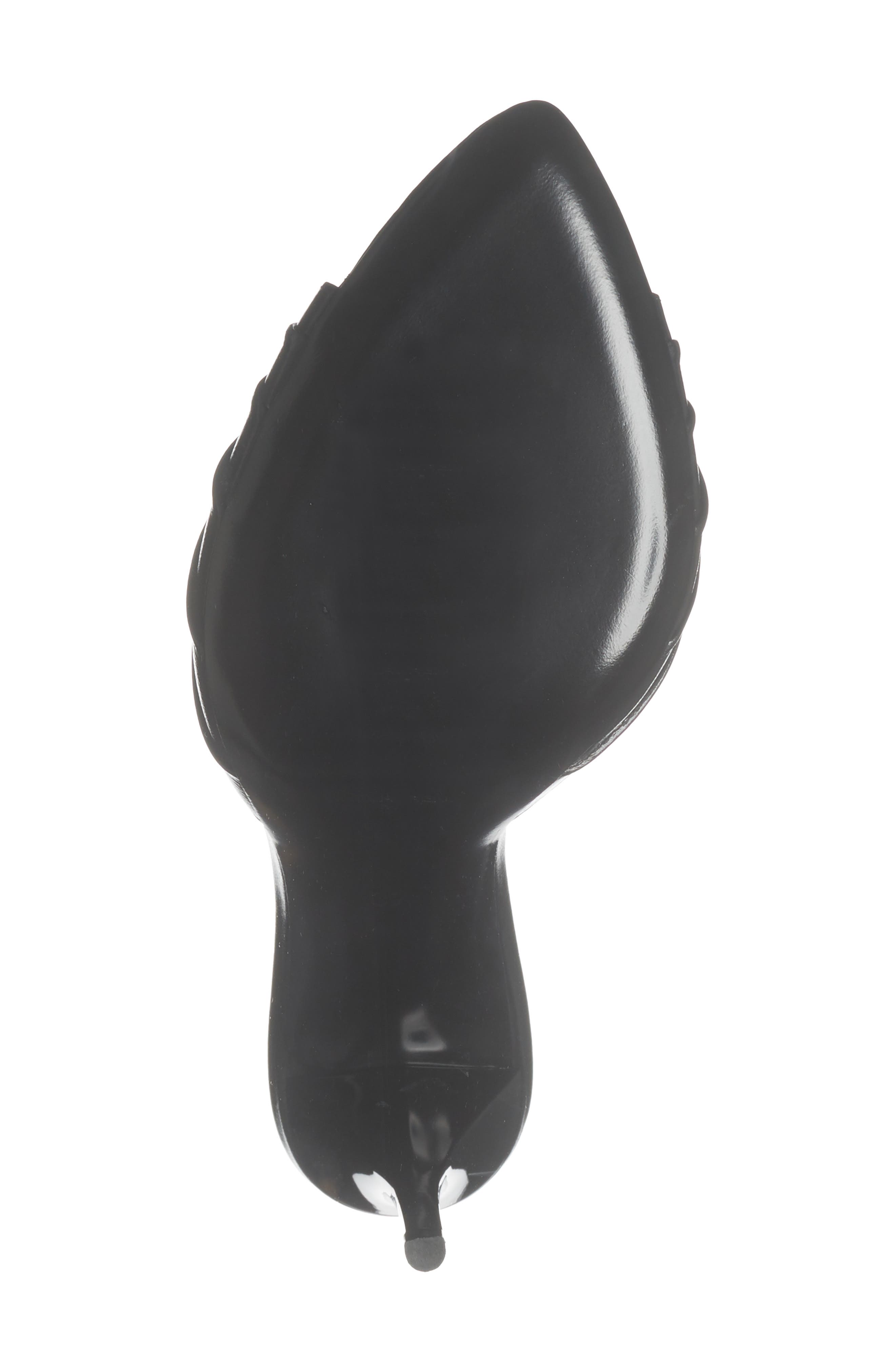 Saint Laurent Babylobne Slide Sandal, Alternate, color, Nero