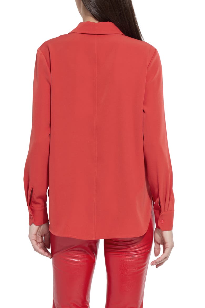 Parker Button Down Shirt, Alternate, color, EXTRA ORDINARY RED