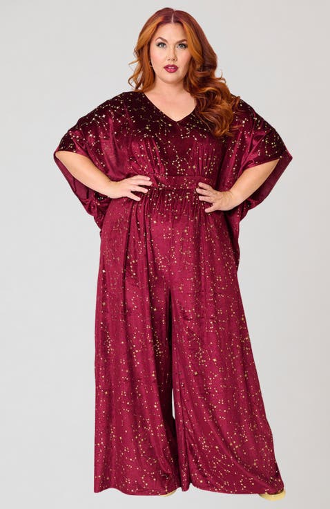Plus Size Caftan Jumpsuit