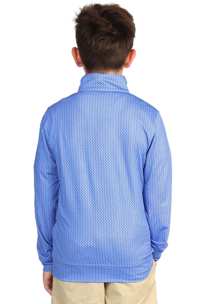 Kids' Golf Tee Quarter Zip Sweatshirt, Alternate, color, BLUE