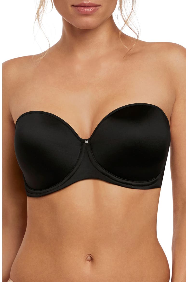 Aura Convertible Strapless Underwire Bra, Main, color, BLACK