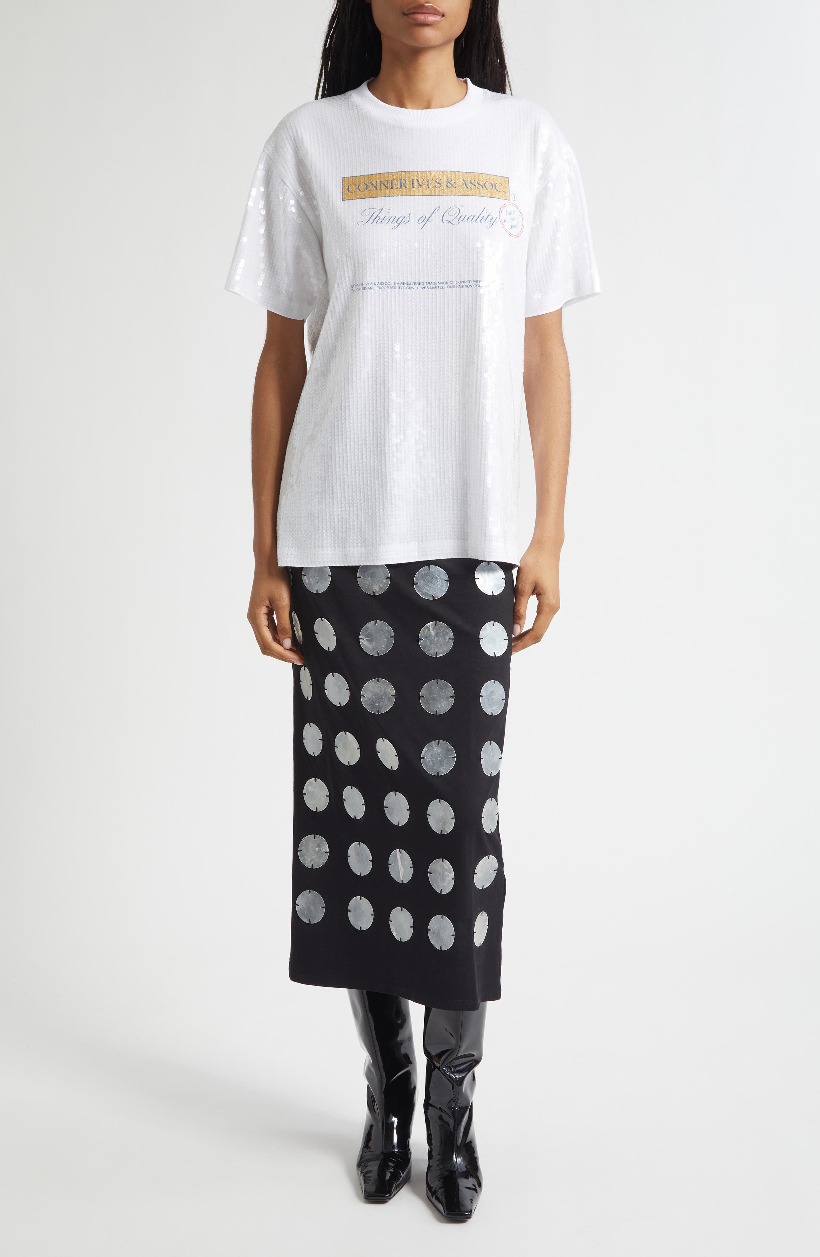 & Associates Sequin T-Shirt - image 2
