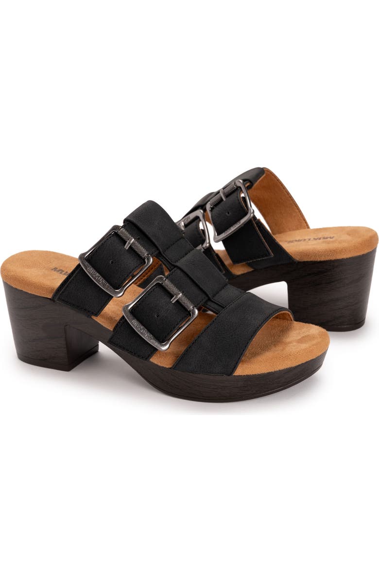 MUK LUKS Myra Sandal, Alternate, color, Black